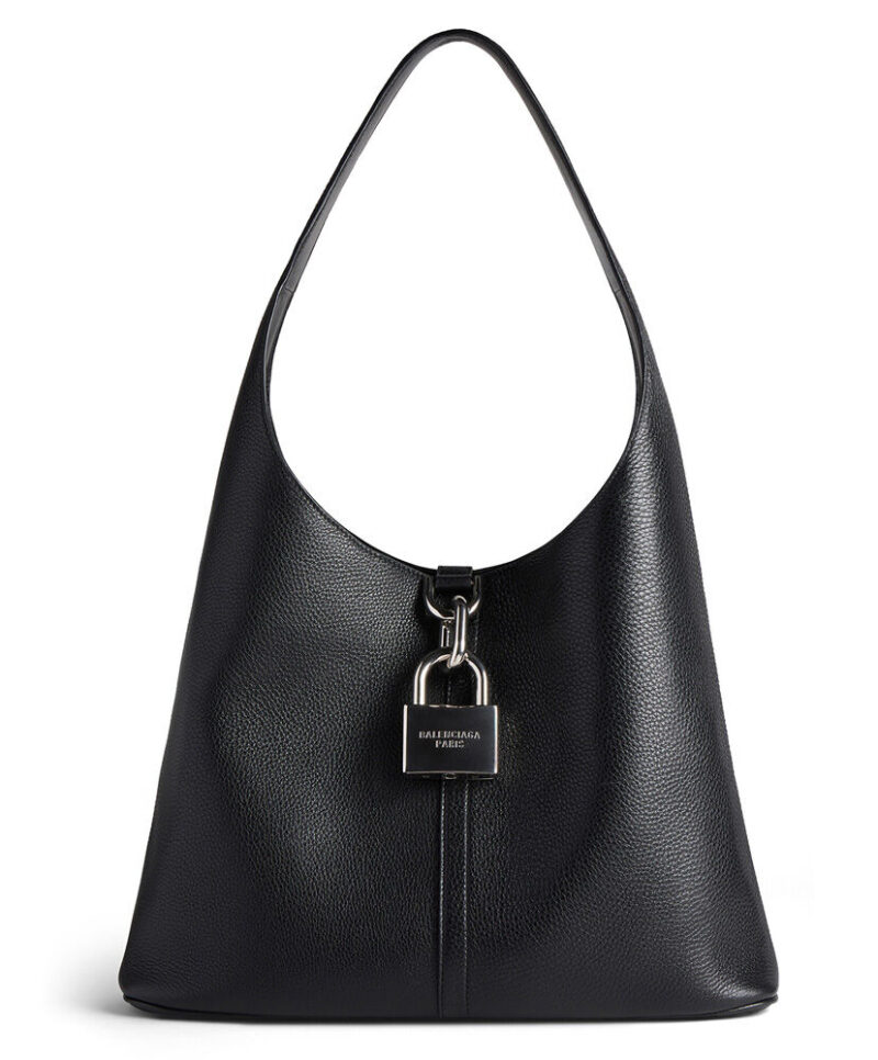Balenciaga Locker Medium North-South Hobo Bag Black